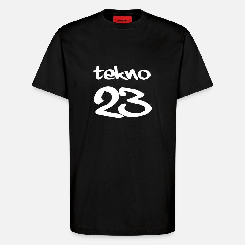 Tekno 23 - T-Shirt - made by SPREAD - SOLID BLACK