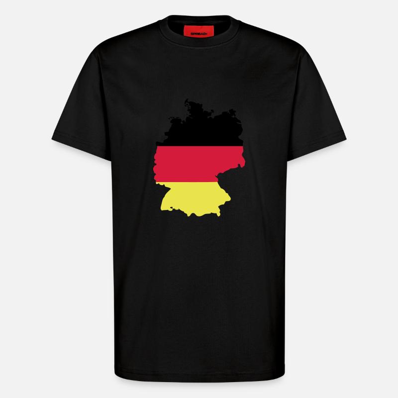 Deutschland - T-Shirt - made by SPREAD - SOLID BLACK