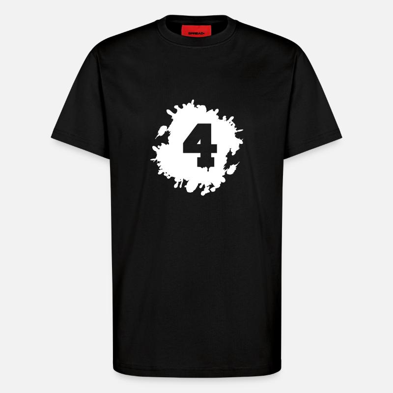 4 klecks - T-Shirt - made by SPREAD - SOLID BLACK