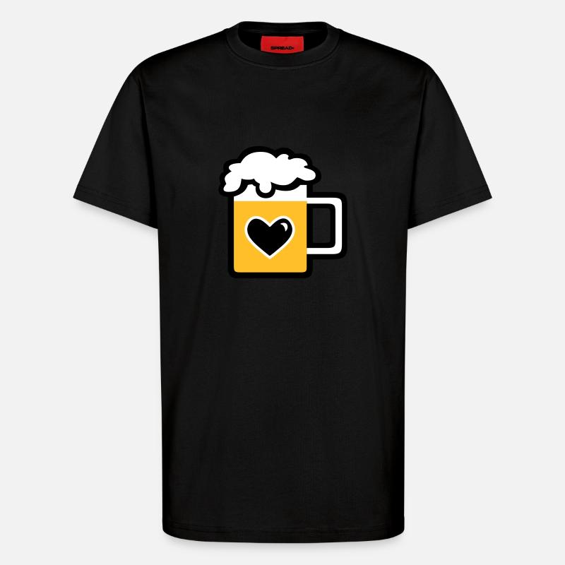 Mass Bier - T-Shirt - made by SPREAD - SOLID BLACK