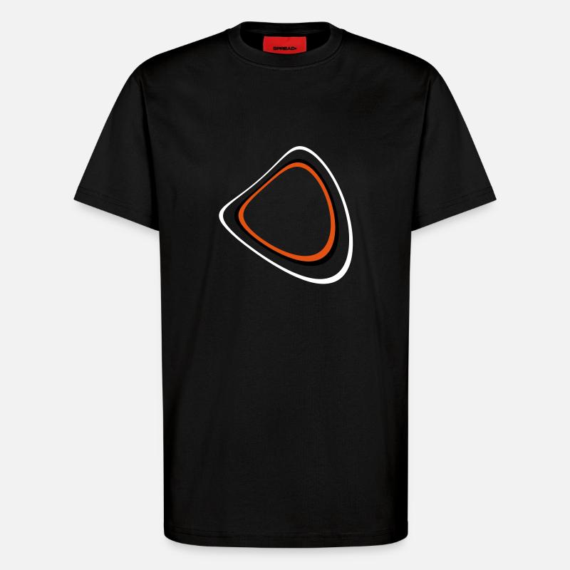 Rétro Circleage - T-shirt bio décontracté fabriqué en UE - SOLID BLACK