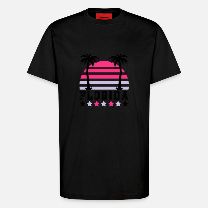 florida2 - T-Shirt - made by SPREAD - SOLID BLACK