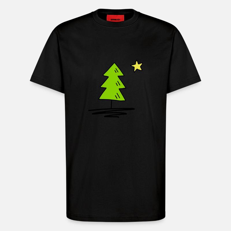 Tannenbaum - T-Shirt - made by SPREAD - SOLID BLACK