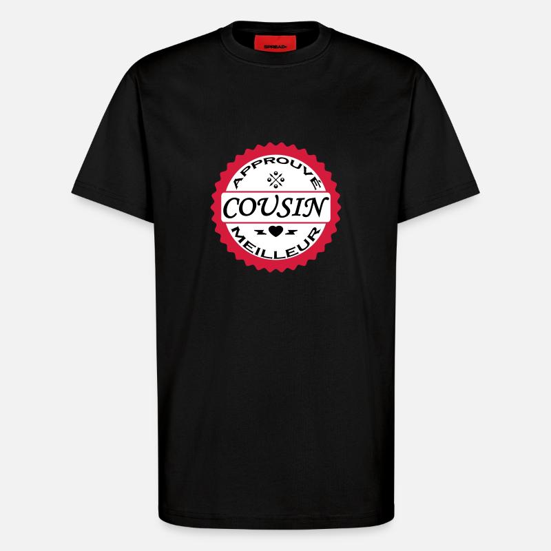 Bewährter bester Cousin - T-Shirt - made by SPREAD - SOLID BLACK