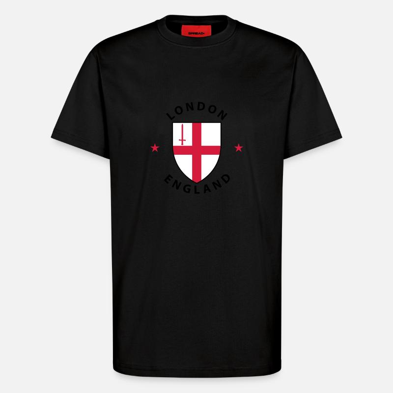 London - T-Shirt - made by SPREAD - SOLID BLACK