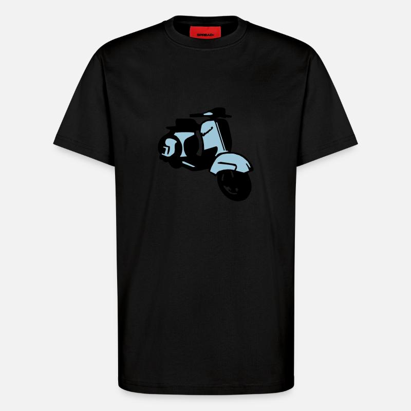 scooter2 - T-Shirt - made by SPREAD - SOLID BLACK