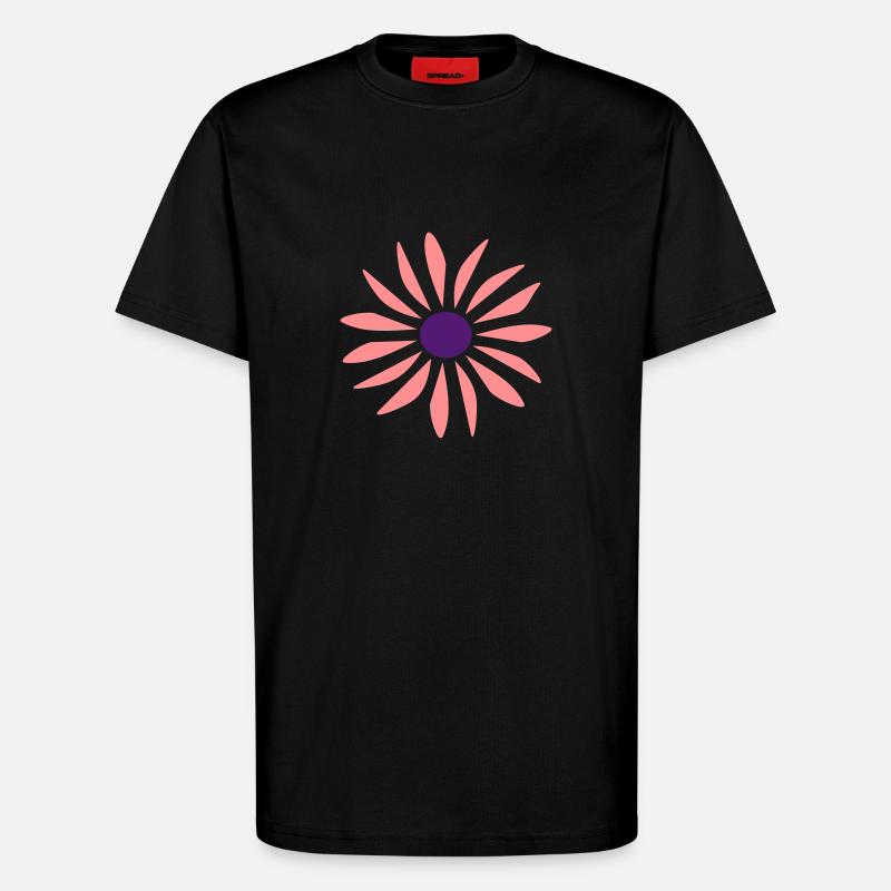 blume - T-Shirt - made by SPREAD - SOLID BLACK
