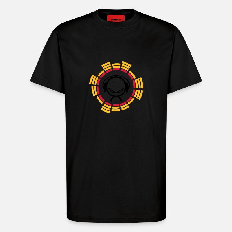 equalizer - T-Shirt - made by SPREAD - SOLID BLACK