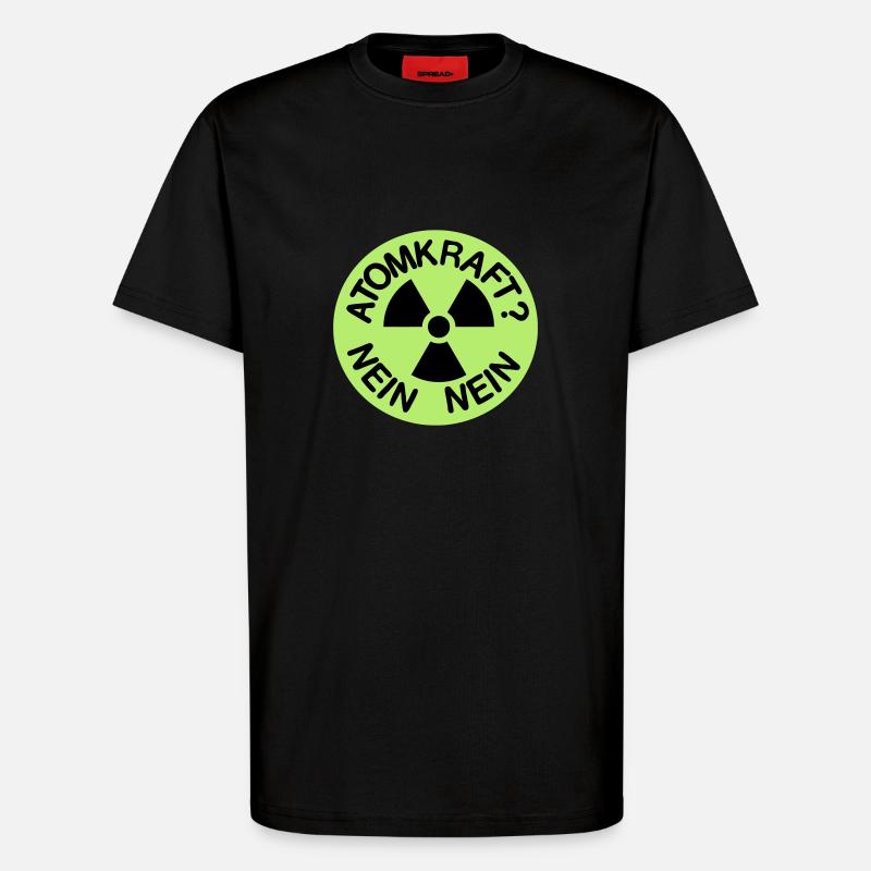 Atomkraft NEIN NEIN Danke - T-Shirt - made by SPREAD - SOLID BLACK