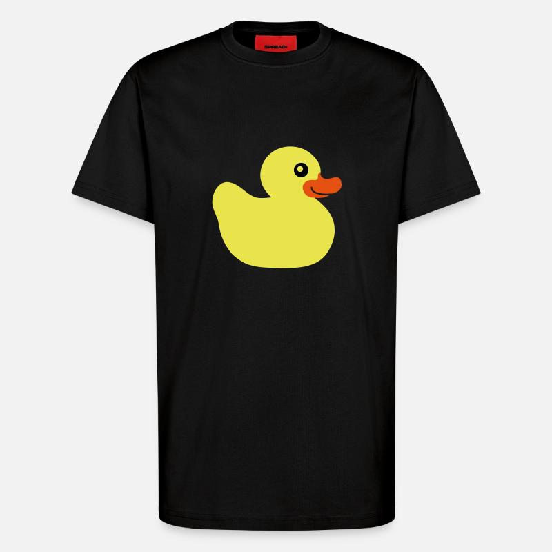 duck__f3 - T-Shirt - made by SPREAD - SOLID BLACK