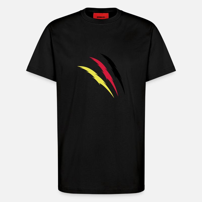 krallendeutschland - T-Shirt - made by SPREAD - SOLID BLACK