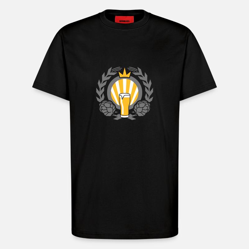 Beer Beer King v3 - T-Shirt - made by SPREAD - SOLID BLACK