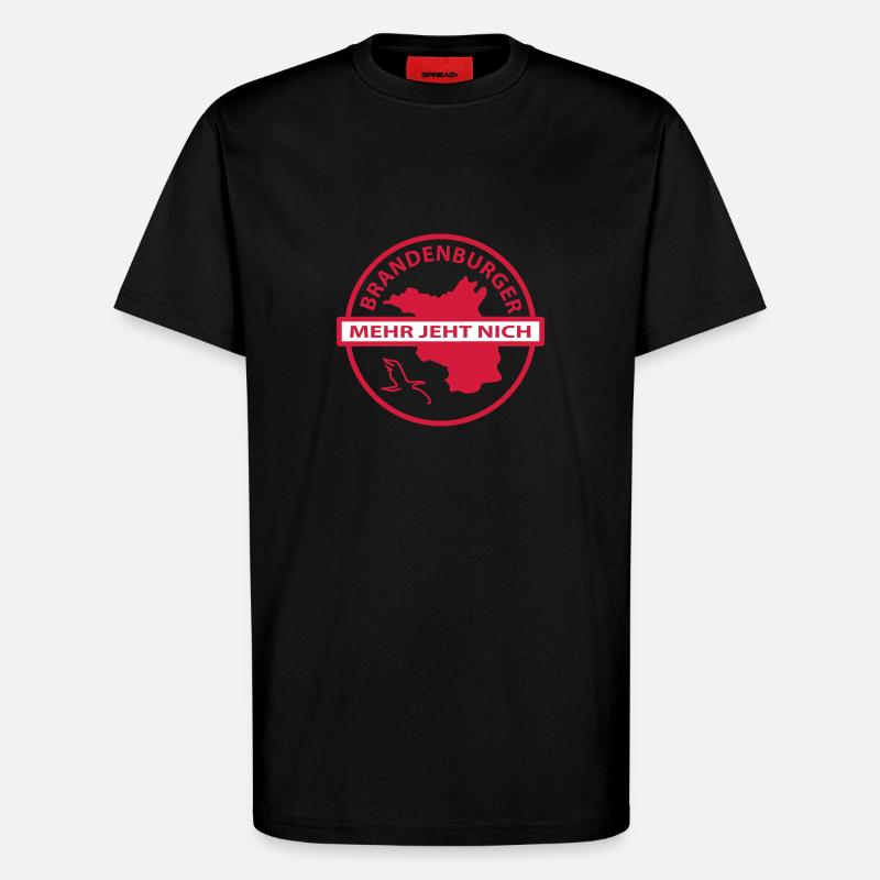 brandenburg - T-Shirt - made by SPREAD - SOLID BLACK