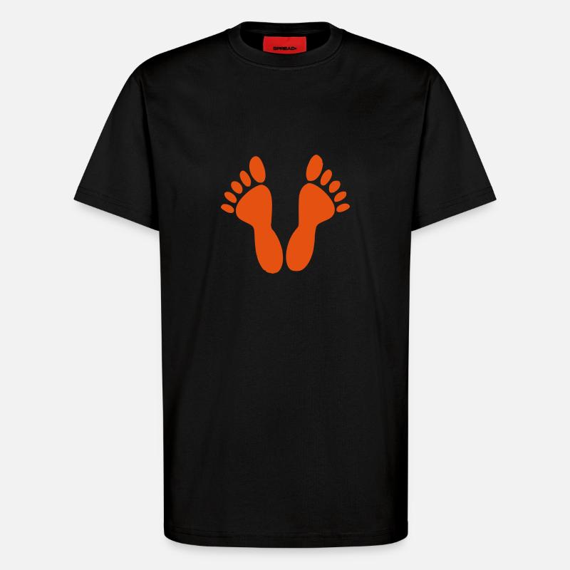 Füße - T-Shirt - made by SPREAD - SOLID BLACK