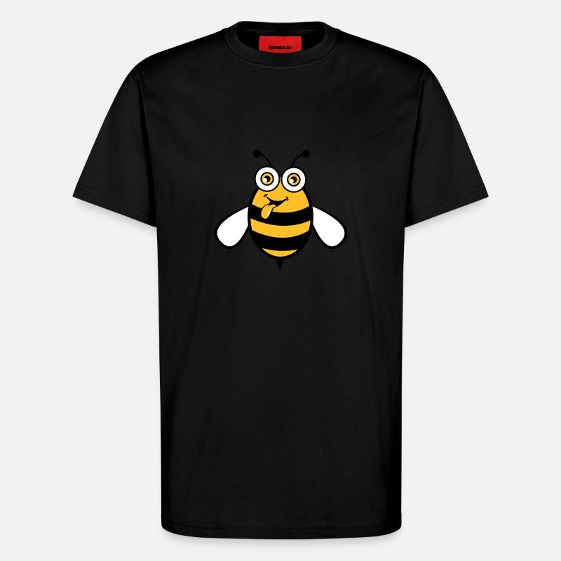 Biene witzig süss lustig - T-Shirt - made by SPREAD - SOLID BLACK