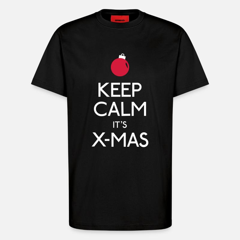 Keep Calm X-mas - T-Shirt - made by SPREAD - SOLID BLACK