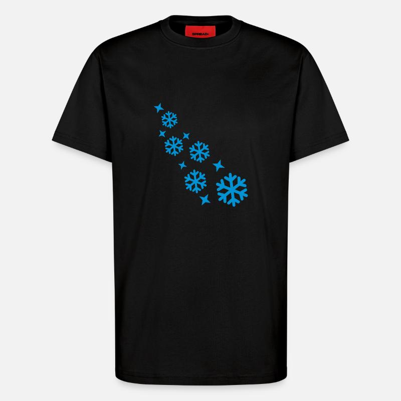 Schnee - T-Shirt - made by SPREAD - SOLID BLACK