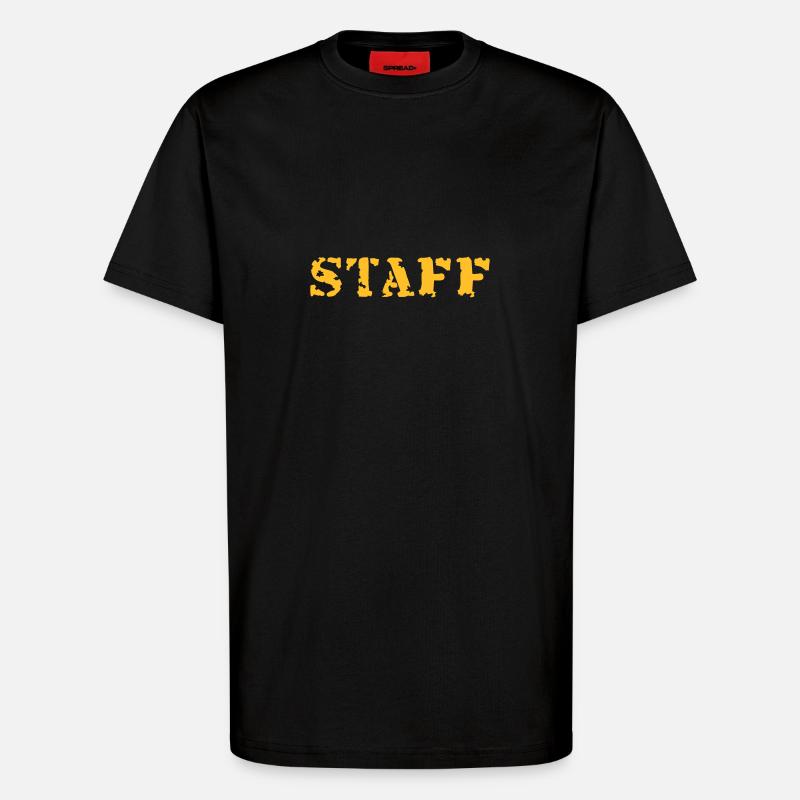 Staff - T-Shirt - made by SPREAD - SOLID BLACK