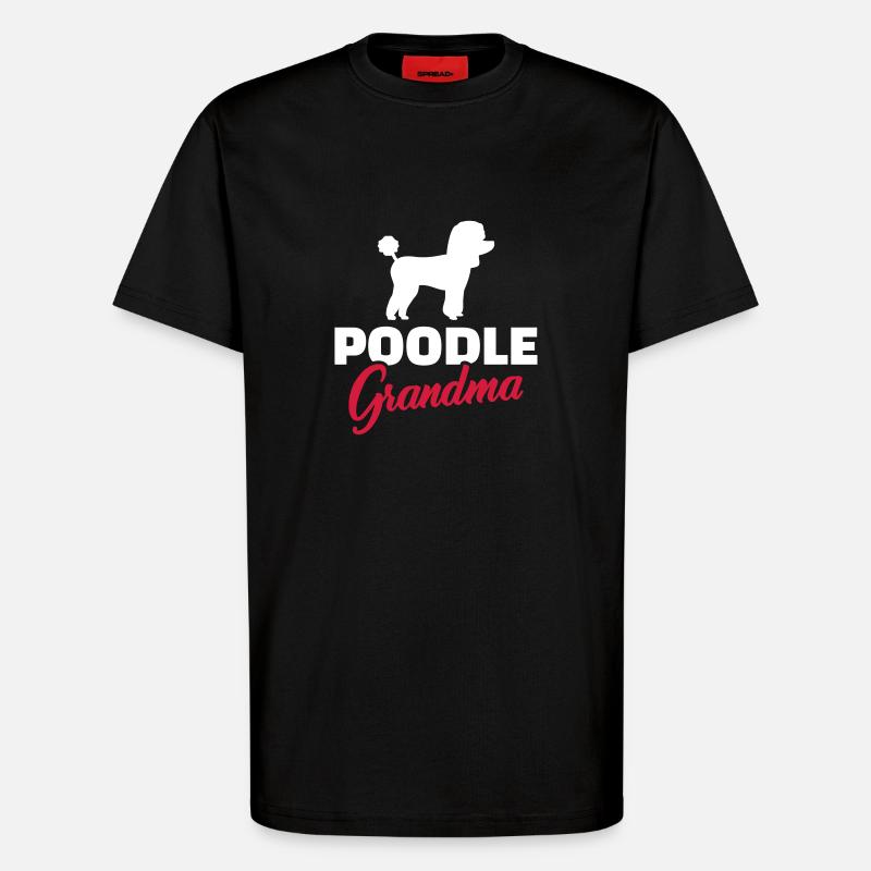 Pudel - T-Shirt - made by SPREAD - SOLID BLACK