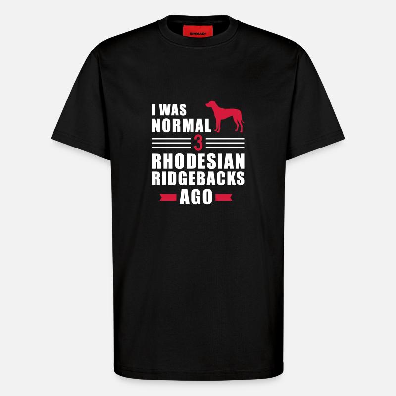 Rhodesian Ridgeback - T-Shirt - made by SPREAD - SOLID BLACK
