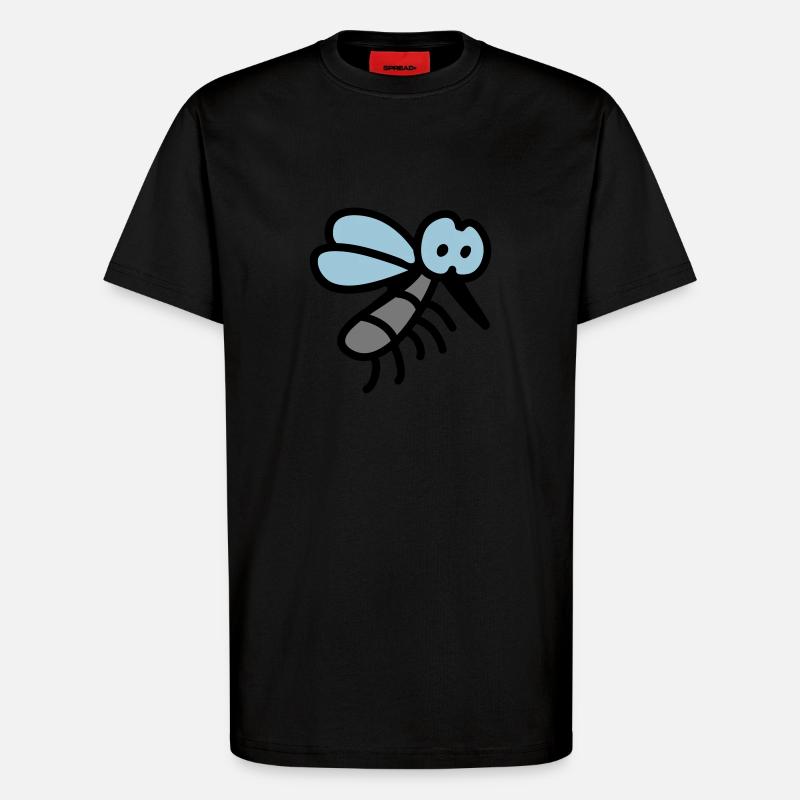 Mücke - Insekt 3 - T-Shirt - made by SPREAD - SOLID BLACK