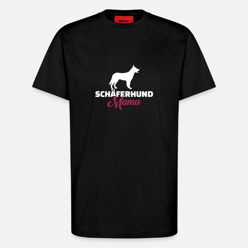 Schäferhund - T-Shirt - made by SPREAD - SOLID BLACK