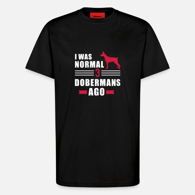Dobermann - T-Shirt - made by SPREAD - SOLID BLACK