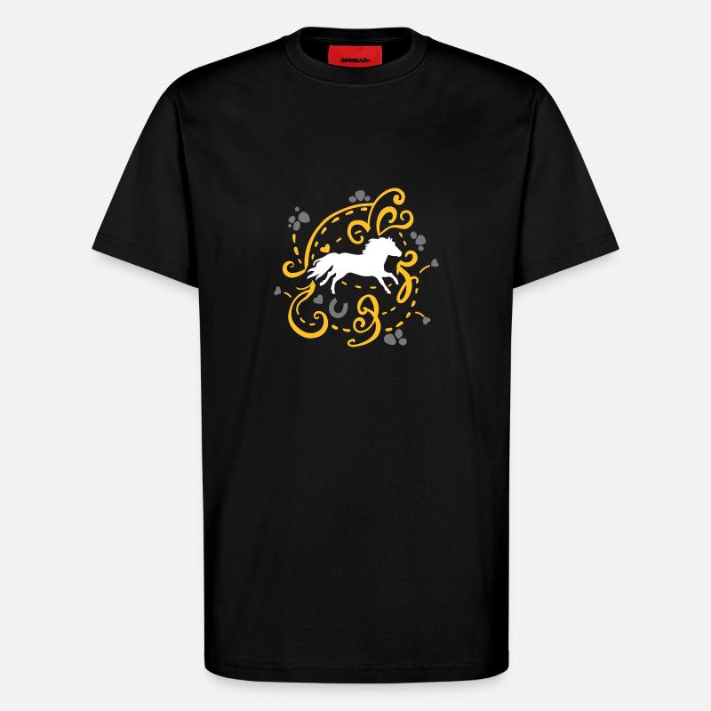 Shetty Ornamental - T-Shirt - made by SPREAD - SOLID BLACK