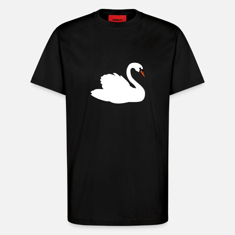 Schwan - T-Shirt - made by SPREAD - SOLID BLACK