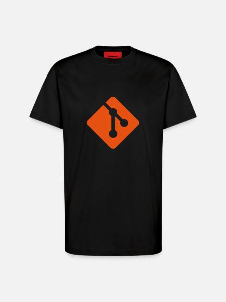 Git - T-shirt bio décontracté fabriqué en UE - SOLID BLACK