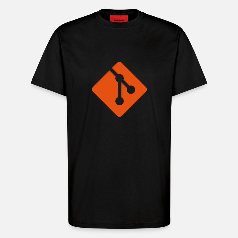 Git - T-shirt bio décontracté fabriqué en UE - SOLID BLACK