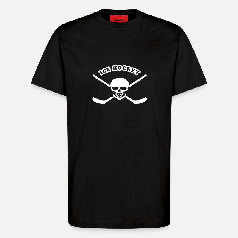 eishockey - T-Shirt - made by SPREAD - SOLID BLACK