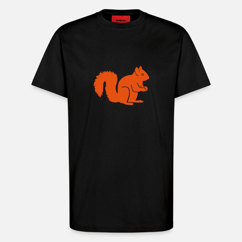 Eichhörnchen - T-Shirt - made by SPREAD - SOLID BLACK