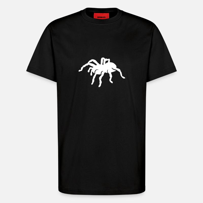 Araignée - T-shirt bio décontracté fabriqué en UE - SOLID BLACK