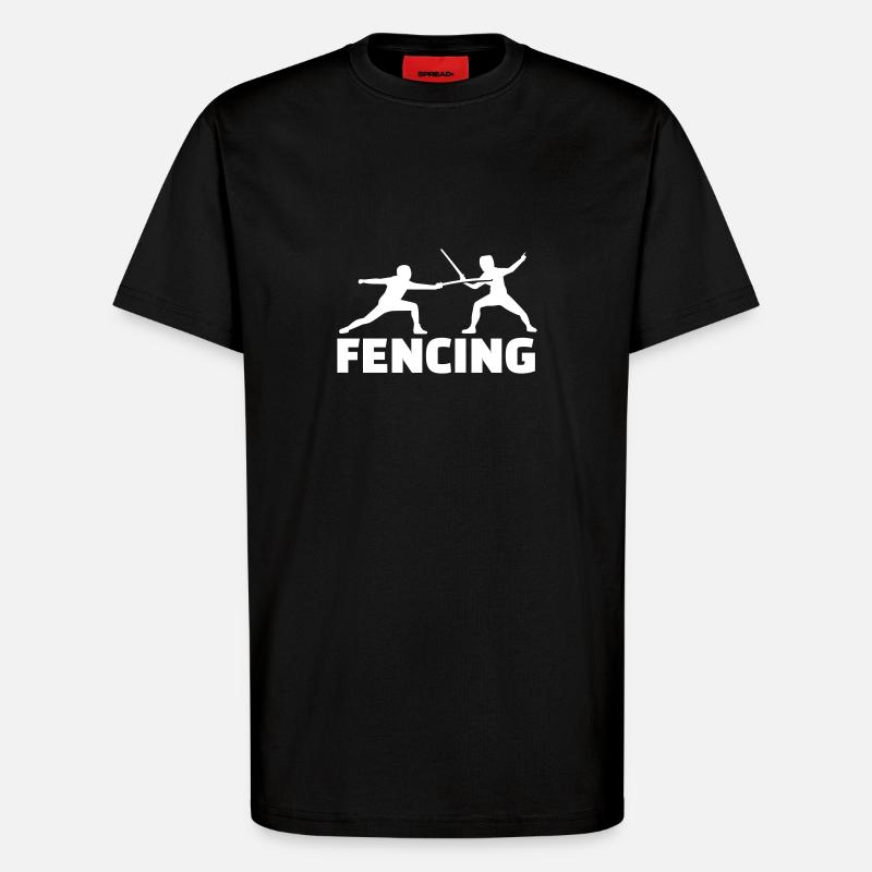 Fechten - T-Shirt - made by SPREAD - SOLID BLACK
