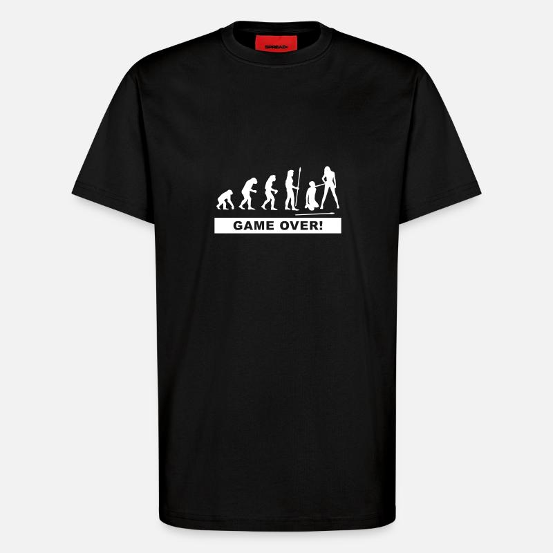 evolution_wedding2 - T-shirt bio décontracté fabriqué en UE - SOLID BLACK