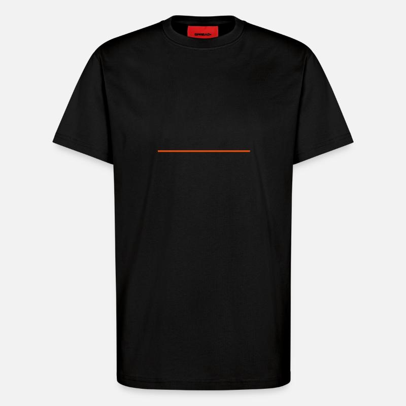 Line - T-Shirt - made by SPREAD - SOLID BLACK
