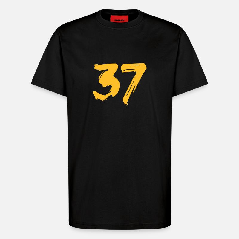 Brushed 37 - T-Shirt - made by SPREAD - SOLID BLACK