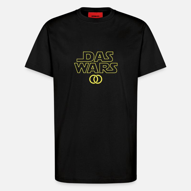 DAS WARS - T-Shirt - made by SPREAD - SOLID BLACK