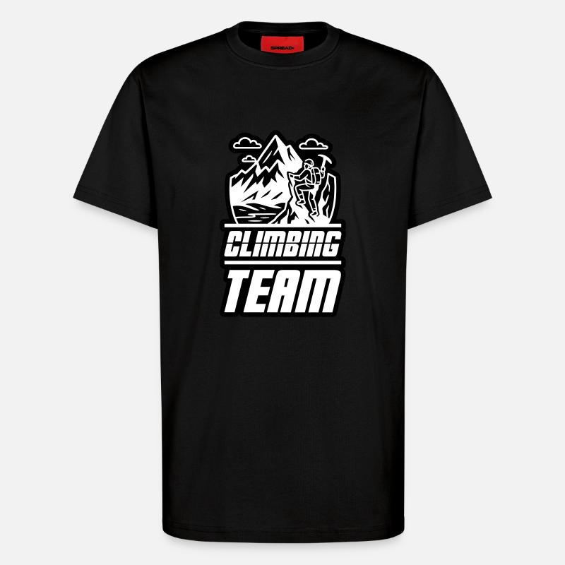 Bergsteiger Team - T-Shirt - made by SPREAD - SOLID BLACK