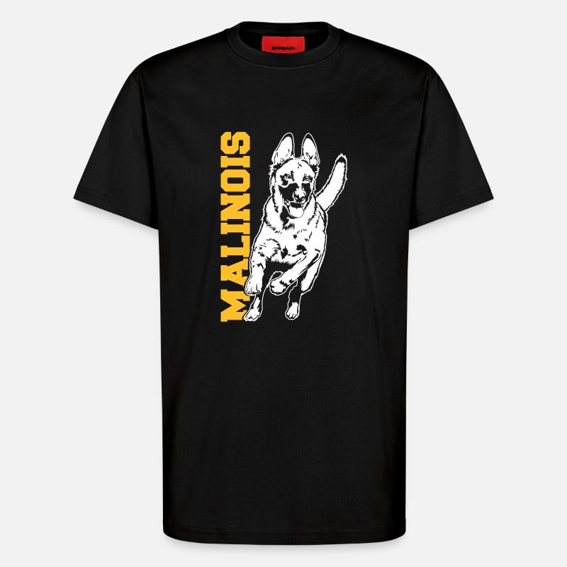 Malinois - T-Shirt - made by SPREAD - SOLID BLACK