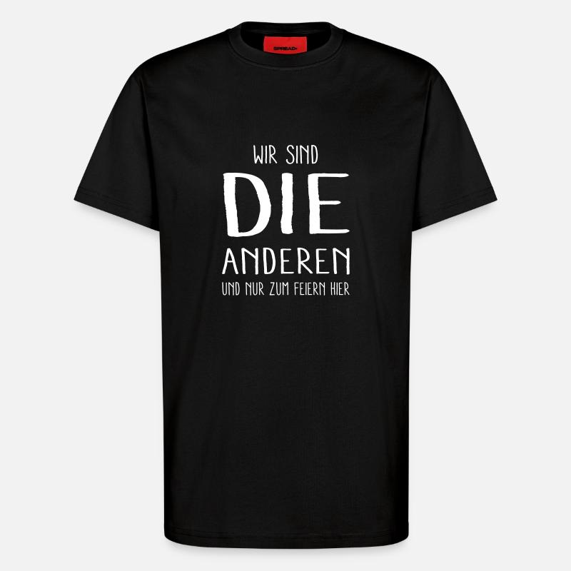 - die anderen - - T-Shirt - made by SPREAD - SOLID BLACK