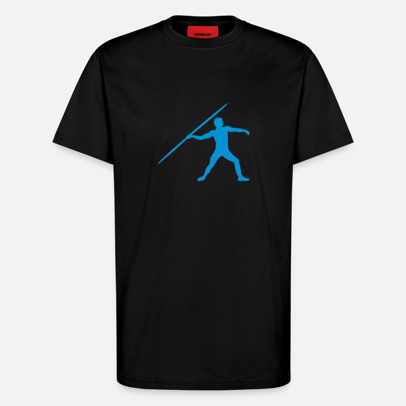 Speerwurf - T-Shirt - made by SPREAD - SOLID BLACK