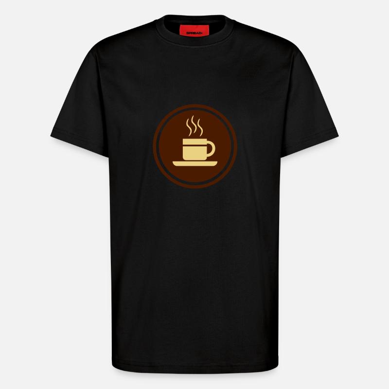 Kaffee - T-Shirt - made by SPREAD - SOLID BLACK