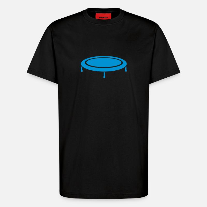 Trampolin - T-Shirt - made by SPREAD - SOLID BLACK