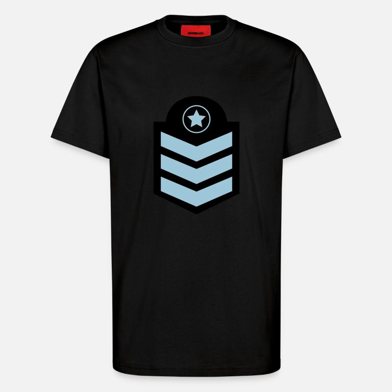 abzeichen - T-Shirt - made by SPREAD - SOLID BLACK
