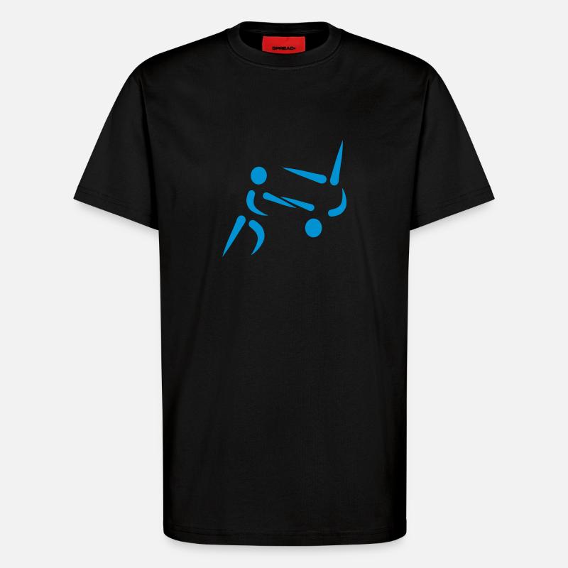 Aikido - T-shirt bio décontracté fabriqué en UE - SOLID BLACK