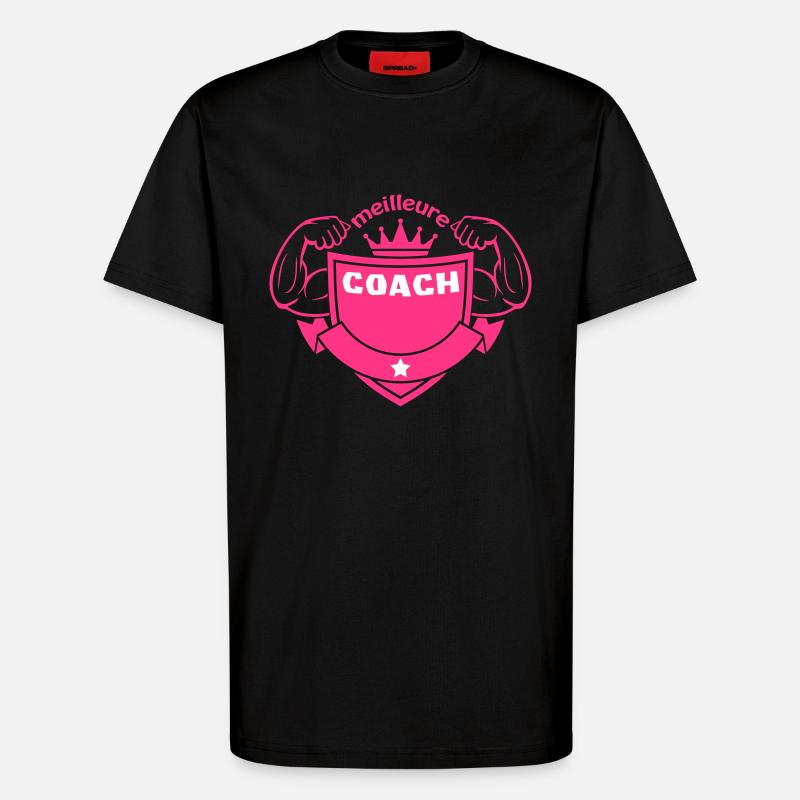 Bester COACH - T-Shirt - made by SPREAD - SOLID BLACK