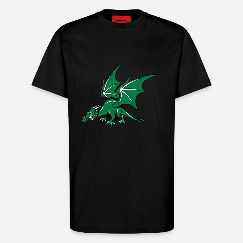 Dragon ailes de fée - T-shirt bio décontracté fabriqué en UE - SOLID BLACK