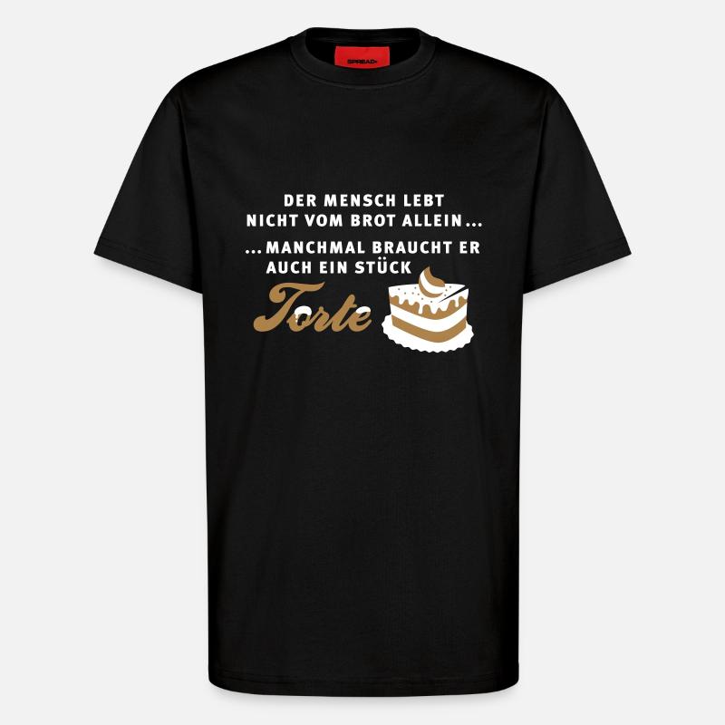 Cake - Cake - Muffin - T-Shirt - made by SPREAD - SOLID BLACK